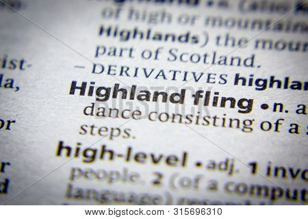 Word Or Phrase Highland Fling In A Dictionary
