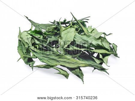 Dry Andrographis Paniculata Isolated On White Background
