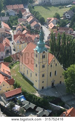 SAMOBOR, CROATIA - JUNE 19, 2011: Parish Church of Saint Anastasia in Samobor, Croatia