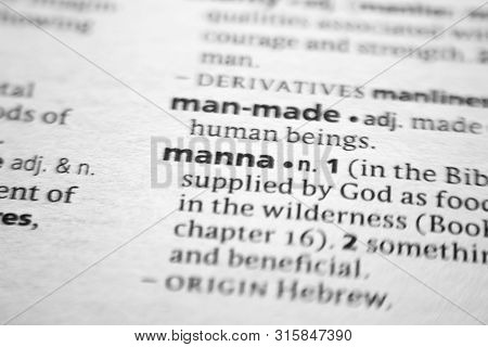 Word Or Phrase Manna In A Dictionary