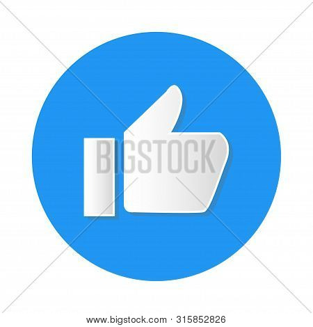 Social Media Like Icon On White Background Vector