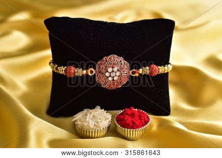 Rakhi With Roli Chawal, Rakshabandhan Festival Concept