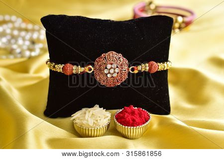 Rakhi With Roli Chawal, Raksha Bandhan Concept