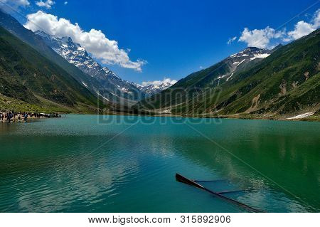 Clear Blue Water Of Lake Saiful Malook.