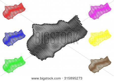 Logone Occidental Region (regions Of Chad, Republic Of Chad) Map Vector Illustration, Scribble Sketc
