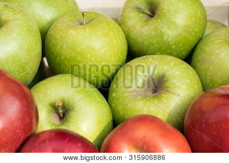 Gala And Granny Smith Apples, Novi Sad, Serbia