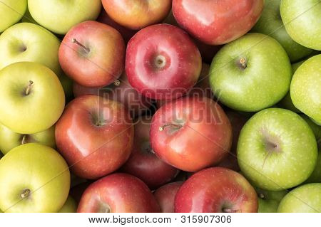 Golden Delicious, Gala And Granny Smith Apples, Kisac, Serbia
