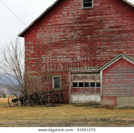 ancienne grange rouge