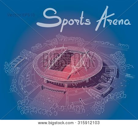 Sketch Of The New Stadium In Saint-petersburg.