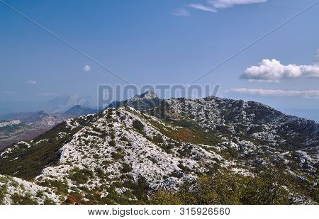 Rocks And Peaks In The Mosor Massif In The Dinaric Mountains In Croatia