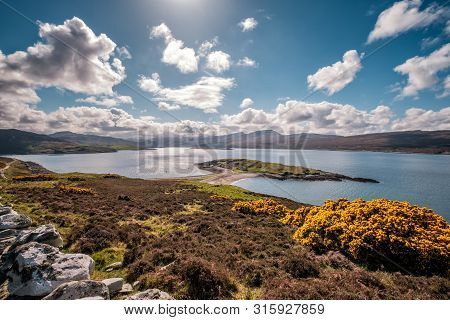 Lime Kilns And Buildings On Ard Neakie, A Rocky Promontory On Loch Eriboll In Caithness In Scotland 