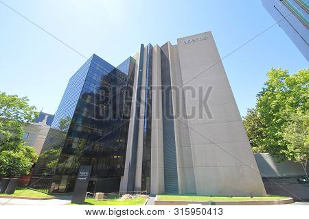 Madrid Spain - May 28, 2019: Abertis Toll Road Management Company Madrid Spain