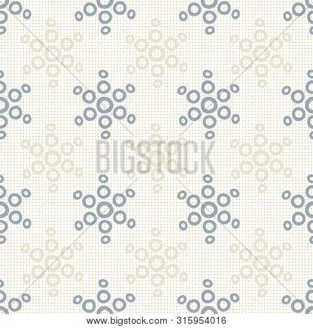 Hexagon Circle Seamless Pattern On Dotted Background Vector Can Be Used Of Fabric Wallpaper, Station