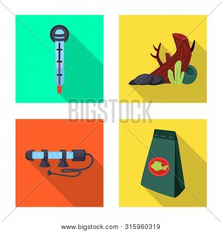 Vector Design Of Natural And Hobby Logo. Collection Of Natural And Interior Stock Symbol For Web.