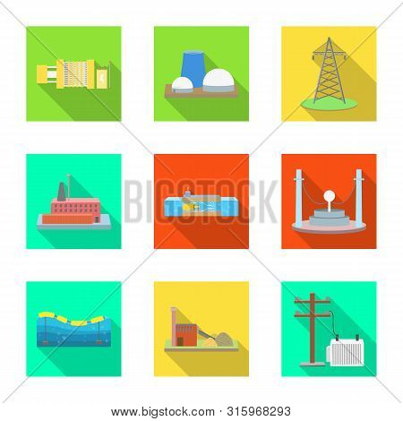 Vector Illustration Of Source And Environment Logo. Set Of Source And Bio Stock Symbol For Web.