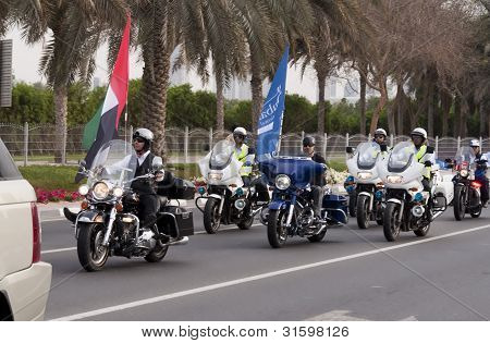 Motociclistas em março de paz
