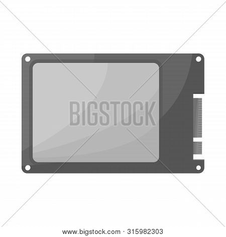 Isolated Object Of Harddisk And Laptop Icon. Collection Of Harddisk And Backup Stock Symbol For Web.