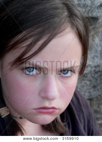 Broncio ragazza adolescente