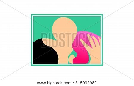 Mom And Baby Care Logo Design Vector Icon