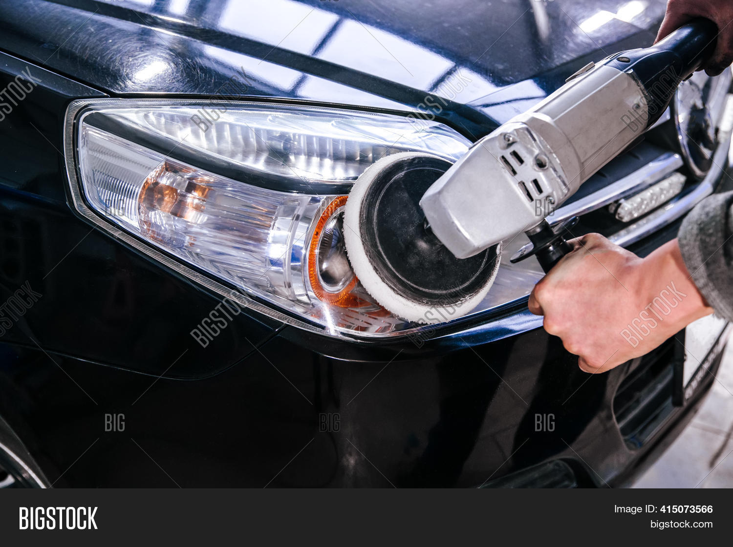Car Headlight Cleaning Image & Photo (Free Trial) Bigstock