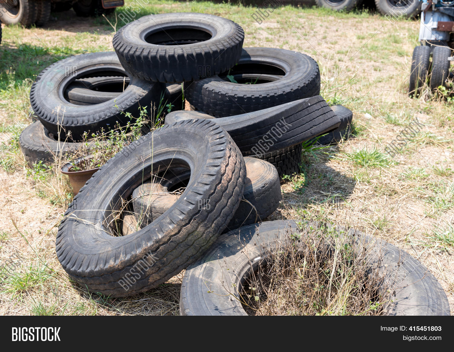 Close Tread Old Tire. Image & Photo (Free Trial) Bigstock