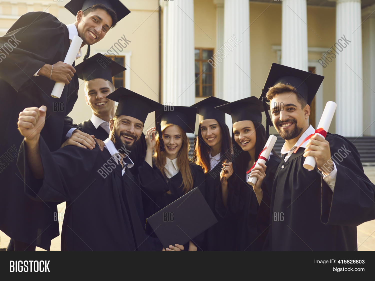 Group Graduates Black Image & Photo (Free Trial) | Bigstock