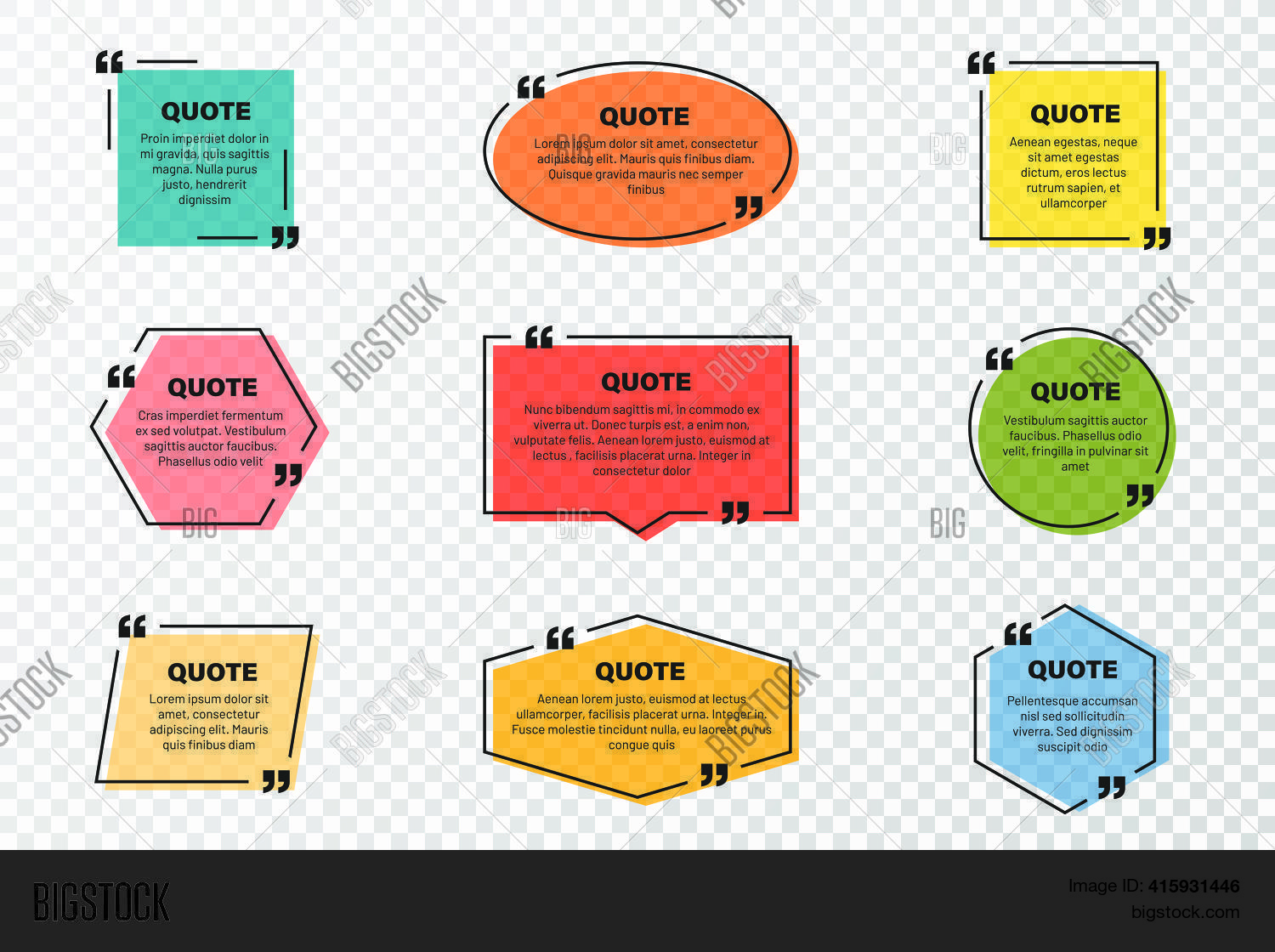 Quote Text Box, Quote Vector & Photo (Free Trial) | Bigstock