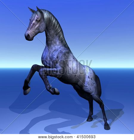 Criação de cavalo bonito - 3D Render