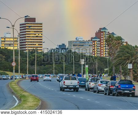 Rainbow At Punta Carretas Neighborhood, Montevideo