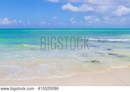 Tropical Mexican Beach 88 Punta Esmeralda Playa Del Carmen Mexico.