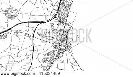 Urban Vector City Map Of Koge, Denmark