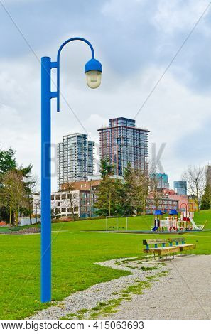 A view at Downtown of Vancouver, Canada from Portside Park.