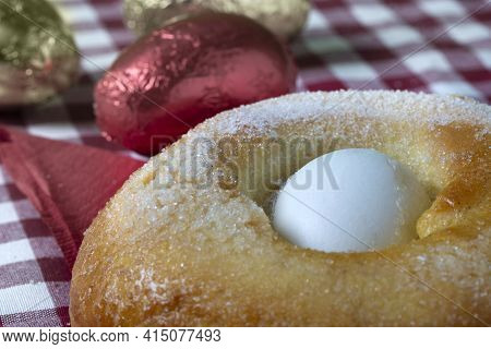 A Typical Food Of The Spanish Pastry Is The Mona De Pascua. It Is An Easter Cake Whose Tasting Symbo
