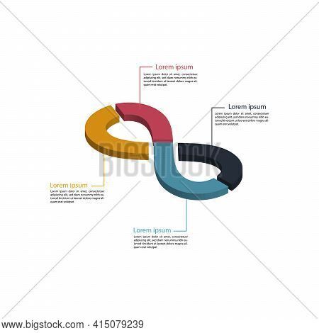Vector Infinity Business Concepts For Infographic, Loop Business Report Or Plan, Education Template,