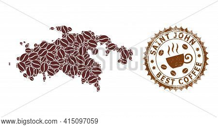Mosaic Map Of Saint John Island Of Coffee And Distress Award For Best Coffee