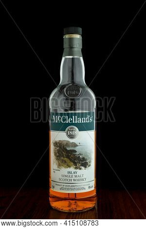 TORONTO, CANADA â January 26, 2021: McClellandÃ¢â¬â¢s was a Glasgow based whisky  purchased in 1970 by what became Morrison Bowmore Distillers Ltd