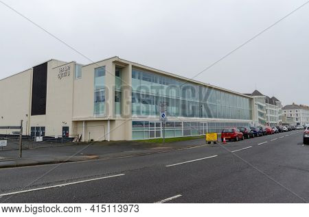 Llandudno, Uk: Mar 18, 2021: Venue Cymru Is A Large Conference Centre, Theatre And Arena Complex On 