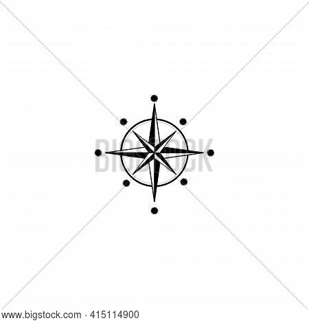 Creative Simple Compass Concept Logo Design Template