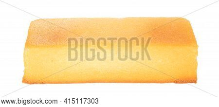 Traditional Homemade Buttercake, Isolated On A White Background