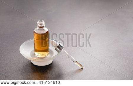 Natural Serum. Concept Of Cosmetic Injection Is Hyaluronic Acid, Botulin, Serum.