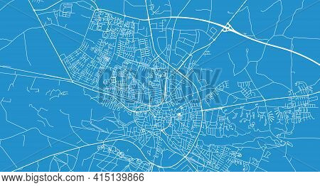 Urban Vector City Map Of Holstebro, Denmark