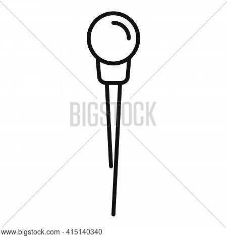 Carpenter Needle Icon. Outline Carpenter Needle Vector Icon For Web Design Isolated On White Backgro
