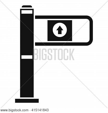 Gate Turnstile Icon. Simple Illustration Of Gate Turnstile Vector Icon For Web Design Isolated On Wh