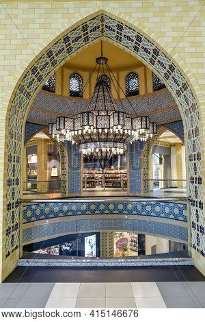 Ibn Battuta Mall, Dubai, United Arab Emirates, March 29, 2021, The Interior Of Ibn Battuta Mall Is O