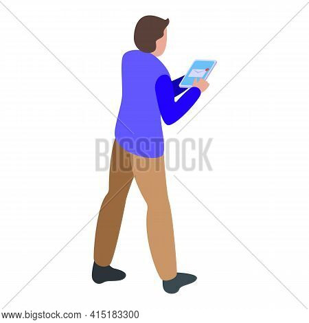 Digital Collaboration Icon. Isometric Of Digital Collaboration Vector Icon For Web Design Isolated O