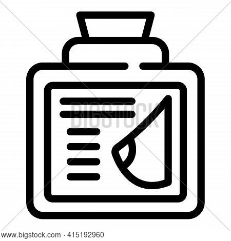 Digital Mammogram Icon. Outline Digital Mammogram Vector Icon For Web Design Isolated On White Backg