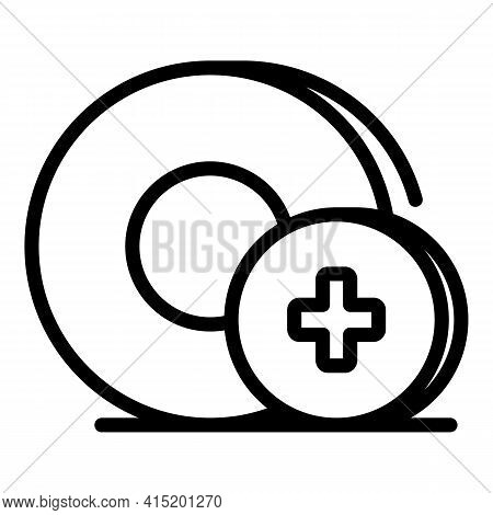 Medical Lozenge Icon. Outline Medical Lozenge Vector Icon For Web Design Isolated On White Backgroun