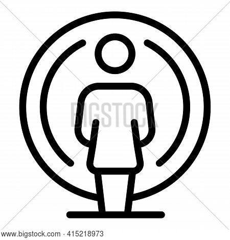 Human Immune Icon. Outline Human Immune Vector Icon For Web Design Isolated On White Background