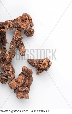 Top View Of The Roots Of Galangal. Background From Galangal Roots. Galangal Root Is Used In Cooking,