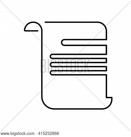 Graduation Continuous Line Diplom Icon Illustration Isolated Vector Sign Symbol